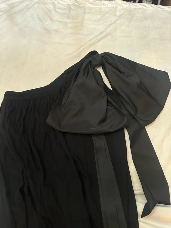 Sleeper Black Venus One Shoulder Maxi Dress Size Large 38247 - Picture 9 of 13